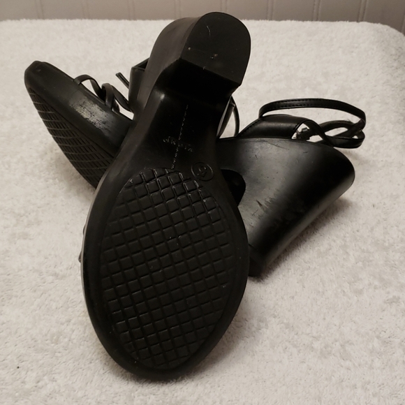 Fioni black thin ankle strap sandals, 5 - Picture 4 of 15